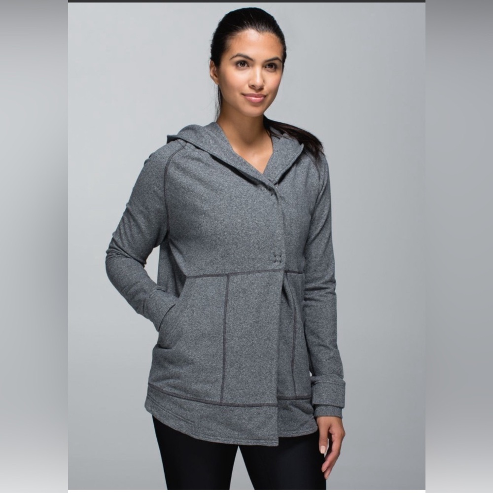 lululemon athletica Gray Hooded Sweater